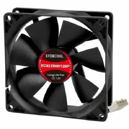 Evercool 92mm x 25mm 12V Computer Case Cooling Fan 4-Pin PWM EC9225HH12BP