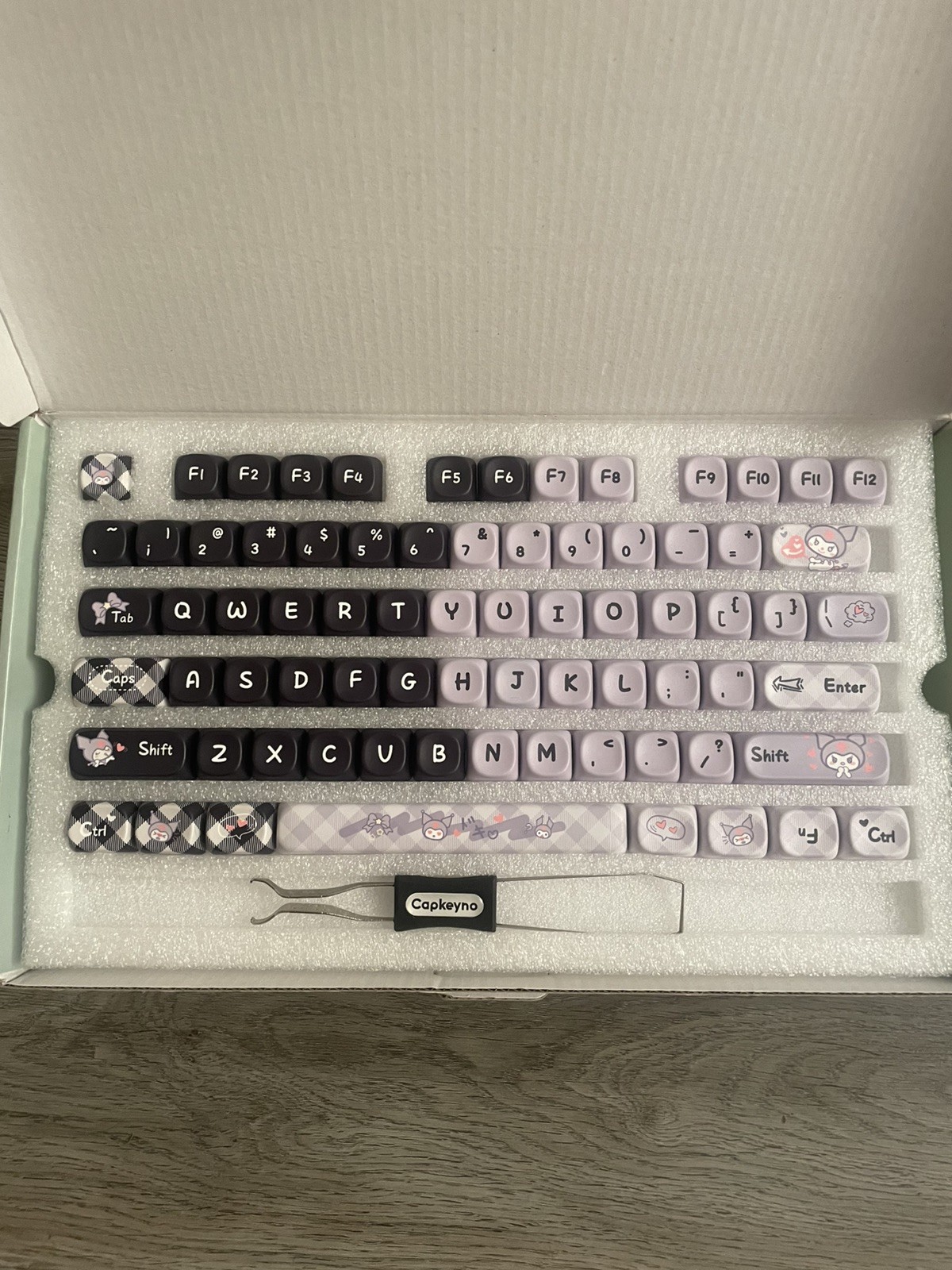 Cartoon Kuromi PBT MOA Keycaps Key capFor Mechanical Keyboard 