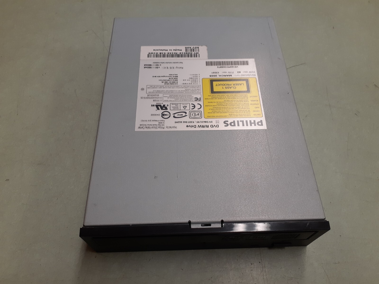 Philips DVD8631/95 DVD R/RW Drive - Black Bezel
