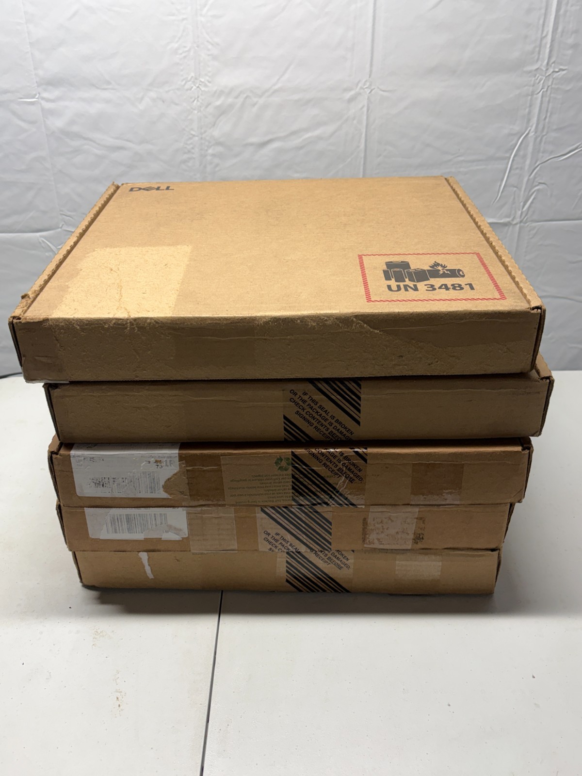 Lot 5 Dell Laptop Shipping Box - Empty Box - For 15 inch laptop