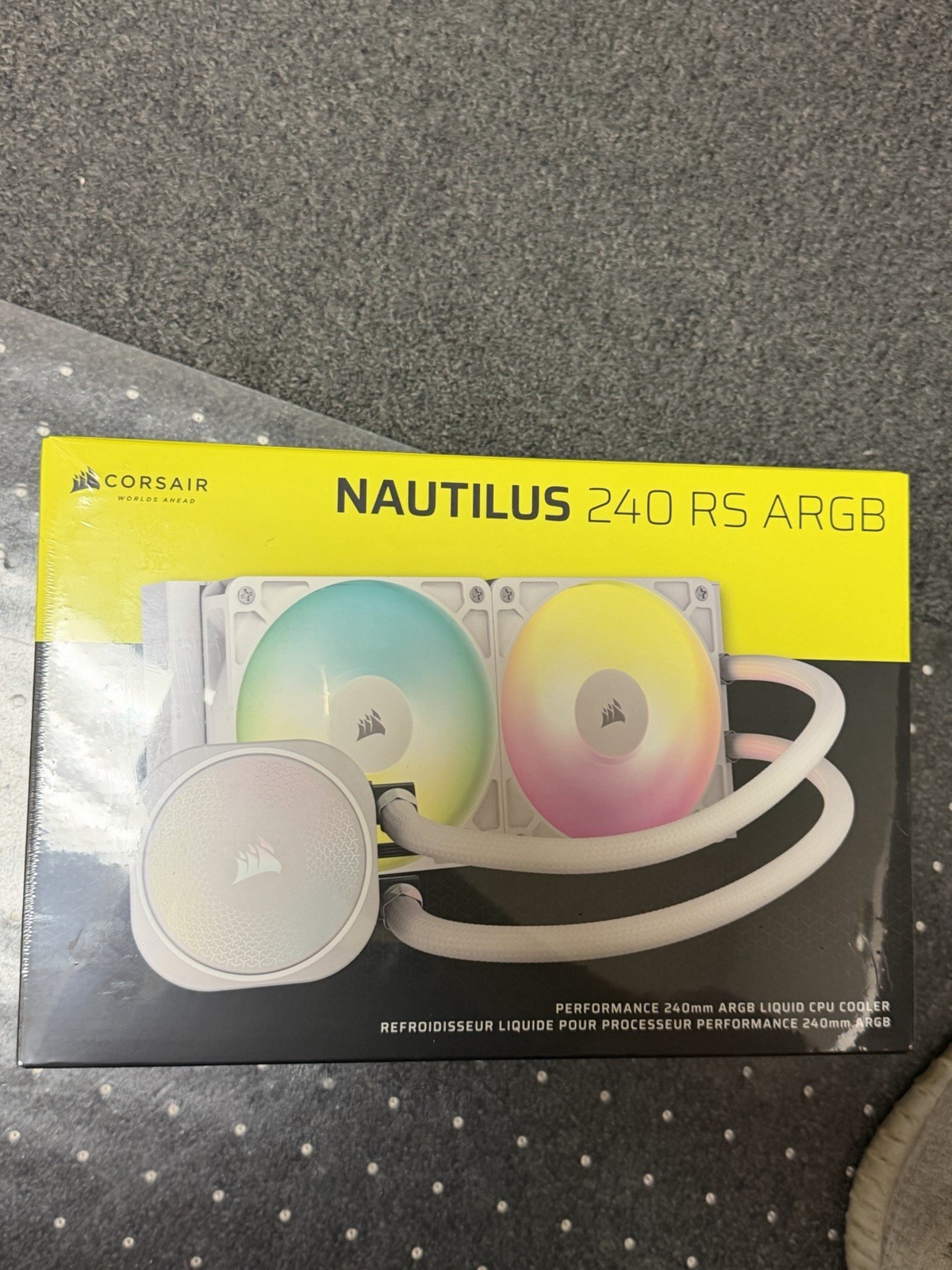 Sealed CORSAIR iCUE Nautilus 240 RX RGB AIO CPU Cooler – White – RS120 Fans