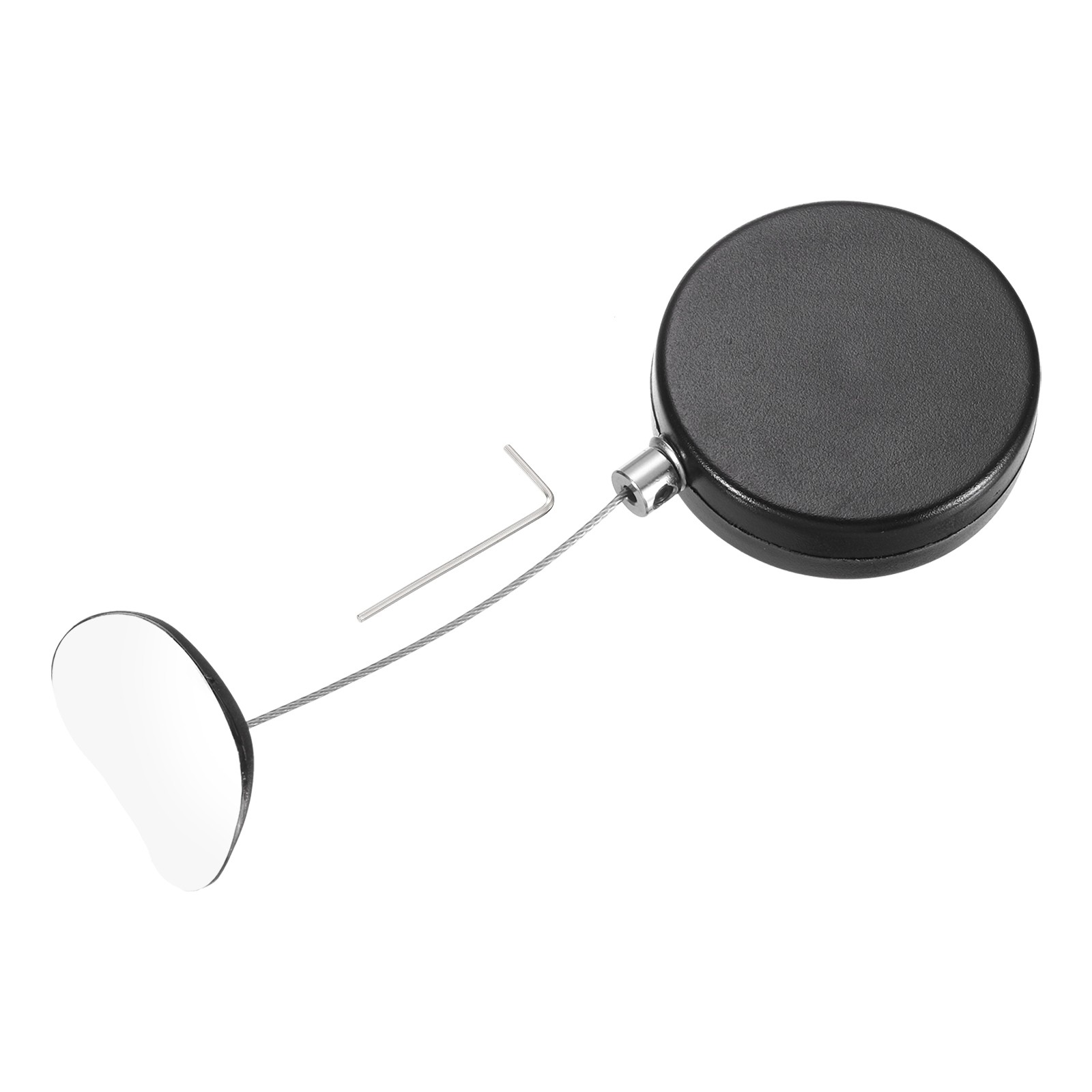 3.3ft Retractable Cable Security Lock w/ Arc Patch Wrench 150 g Black