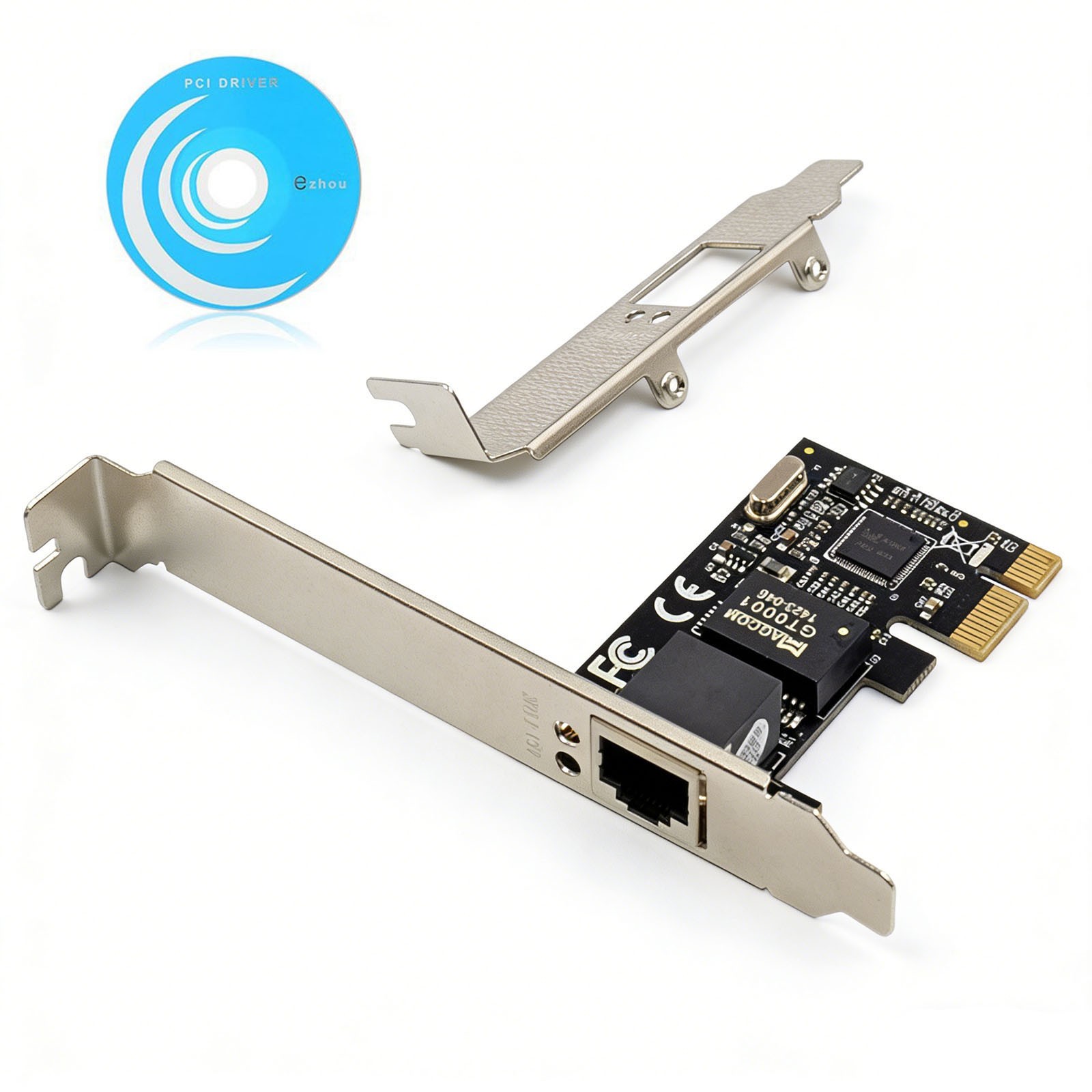 Add Gigabit Ethernet Port PCIe Low Profile Card 10/100/1000 Mbps for Desktop PC