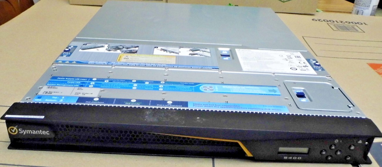 Symantec / Blue Coat Series 400 Advanced Secure Gateway S400 Security Appliance