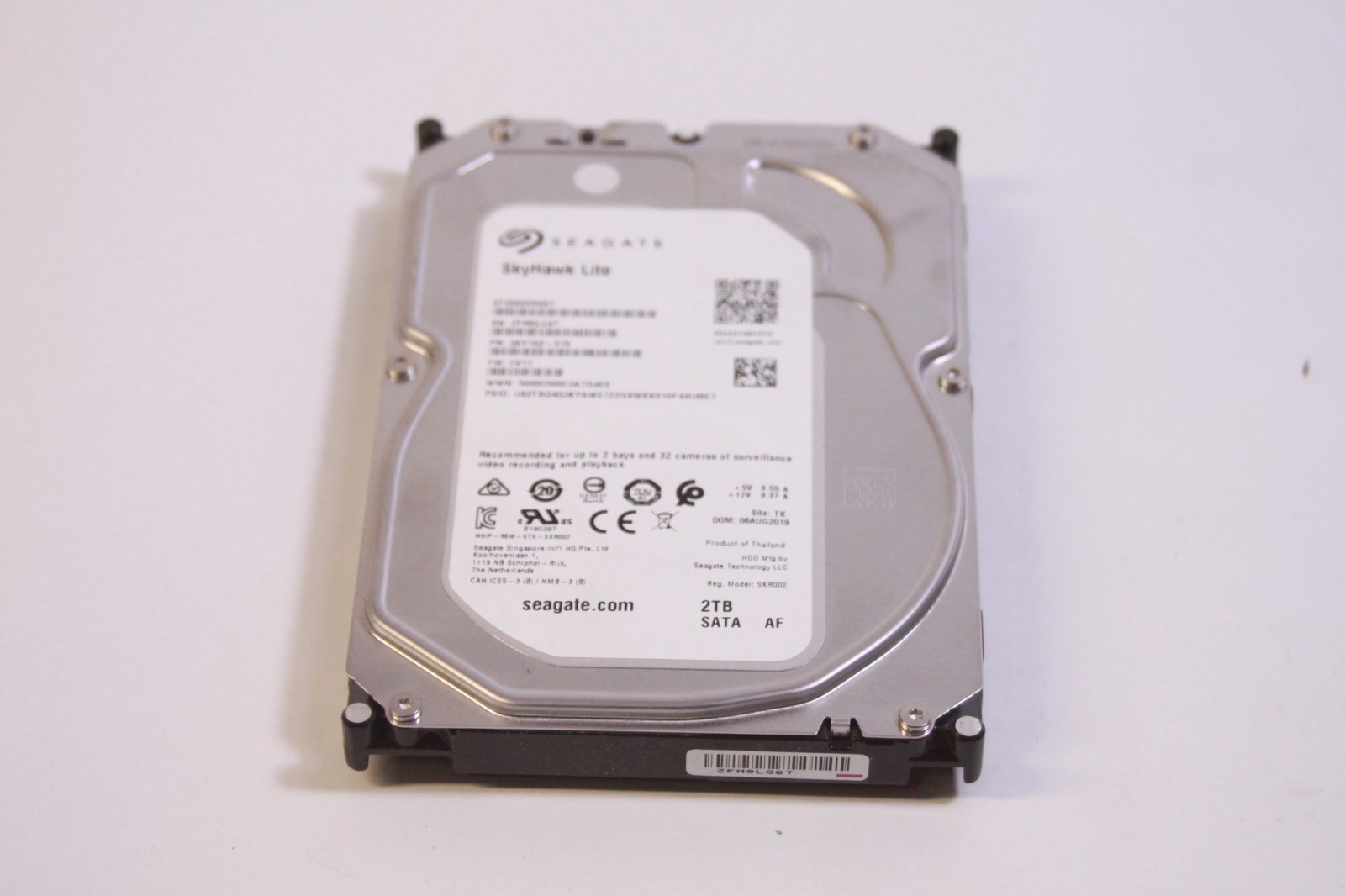 Seagate Skyhawk Lite 3.5" 2TB SATA Hard Drive HDD 5400RPM ST2000VX007