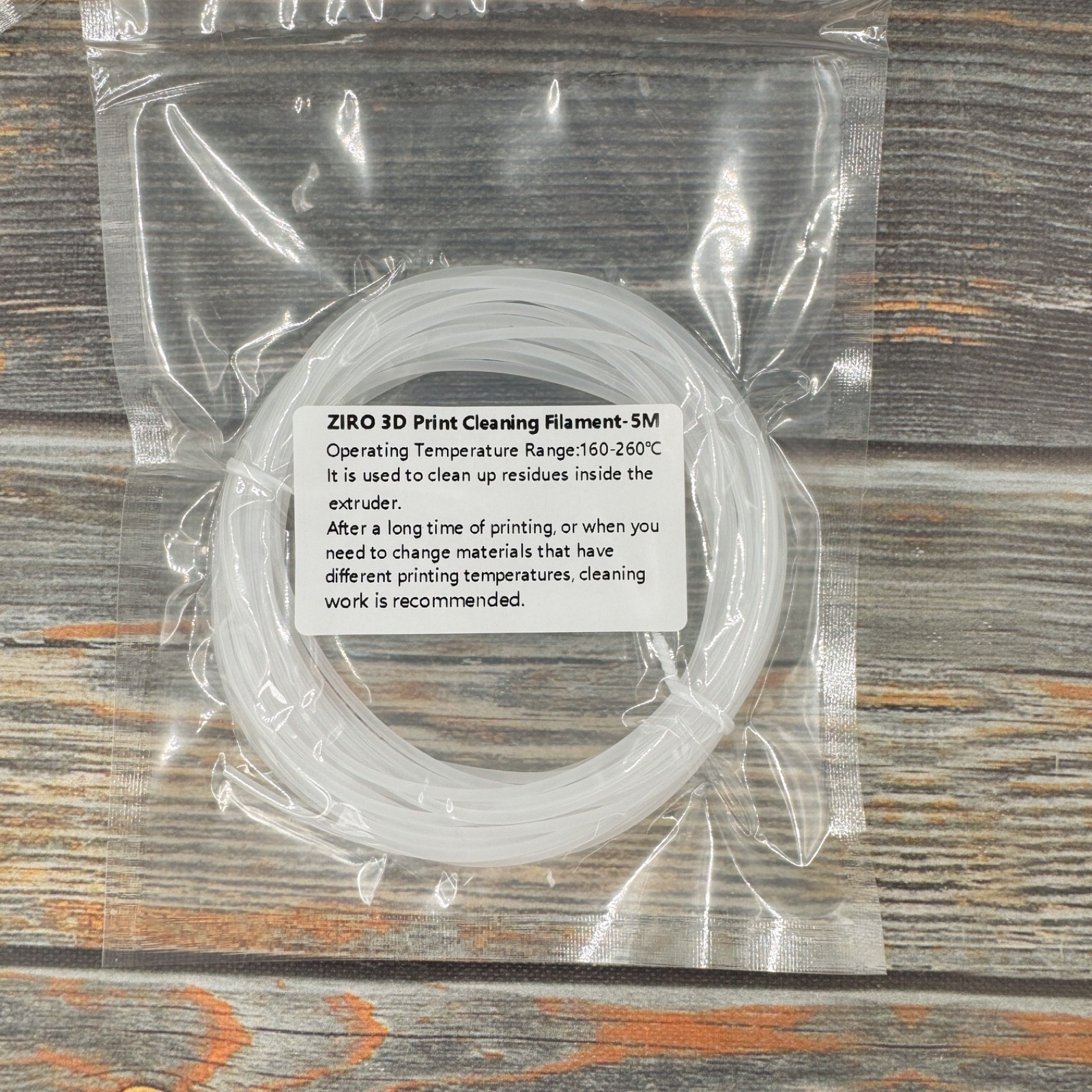 5 Packs of 3D Printer Cleaning Filament - 5M