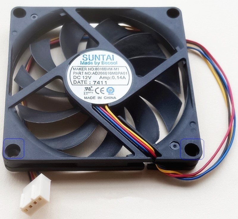 1PC PWM Chassis cooling fan  8010BVM-M1 DC12V 0.14A 8010 80X80X10MM 4-Pin 