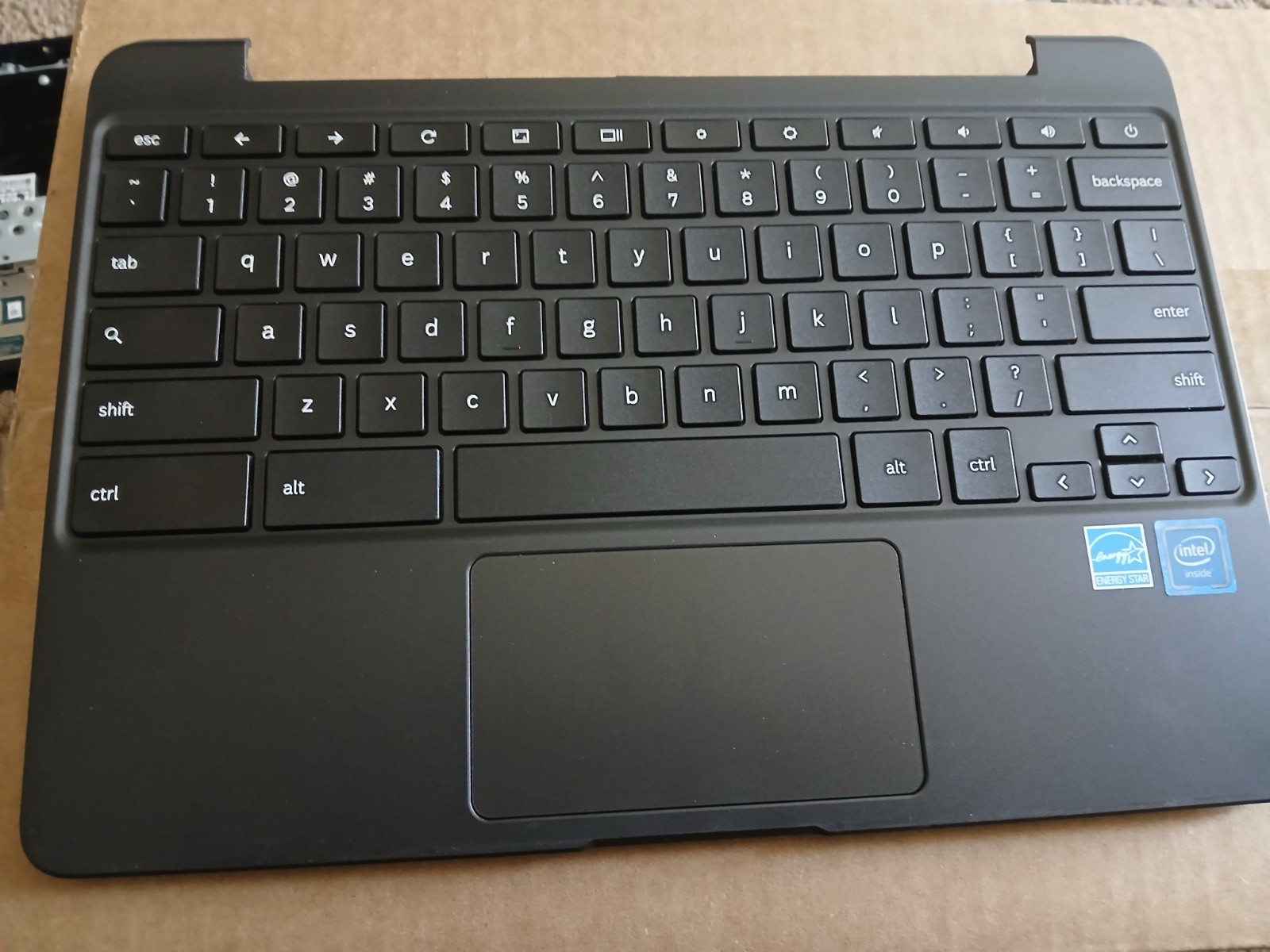 Samsung Chromebook XE500C13 11.6" Palmrest w/Touchpad Keyboard Black BA98-00603A
