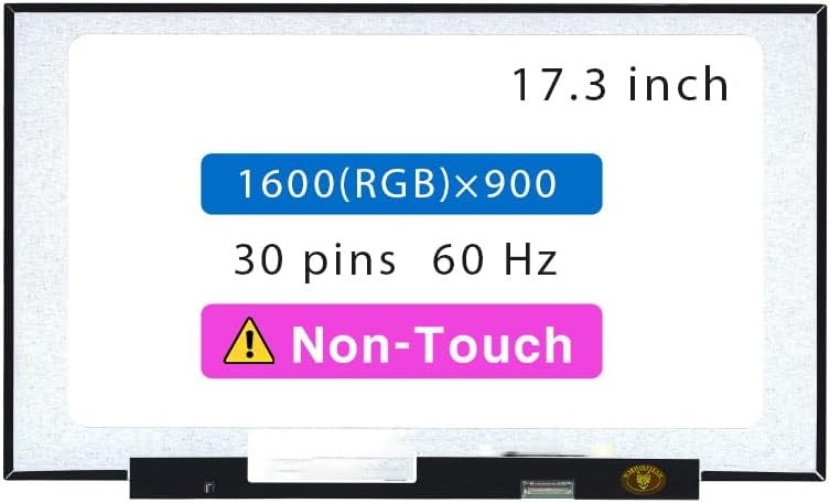 17.3" LCD Screen for HP 17-CP0010NR 316R4UA HD+ 30pin Non-Touch Display