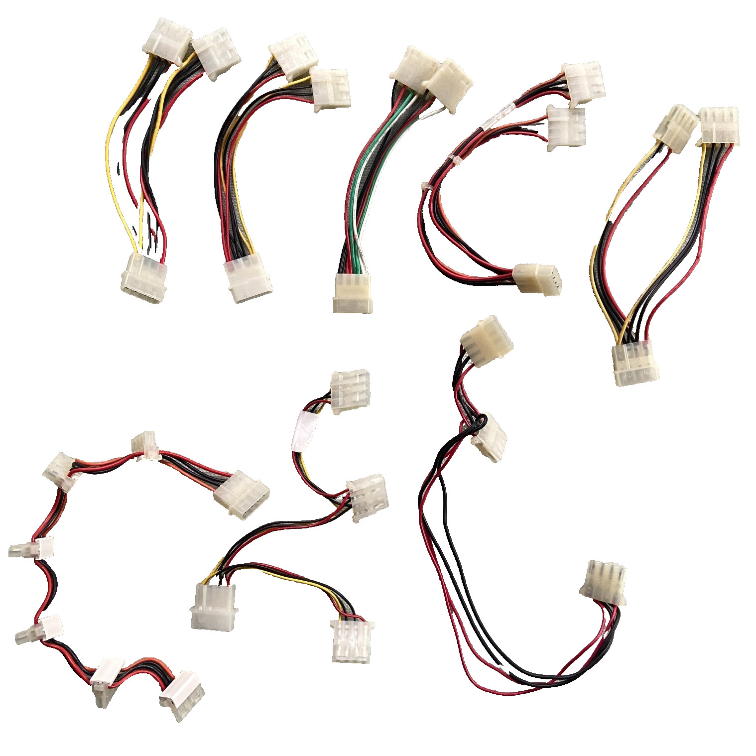 Molex IDE Hard Drive Y Splits Power Internal Cable 2 3 6 Connectors 4 Pin Male F