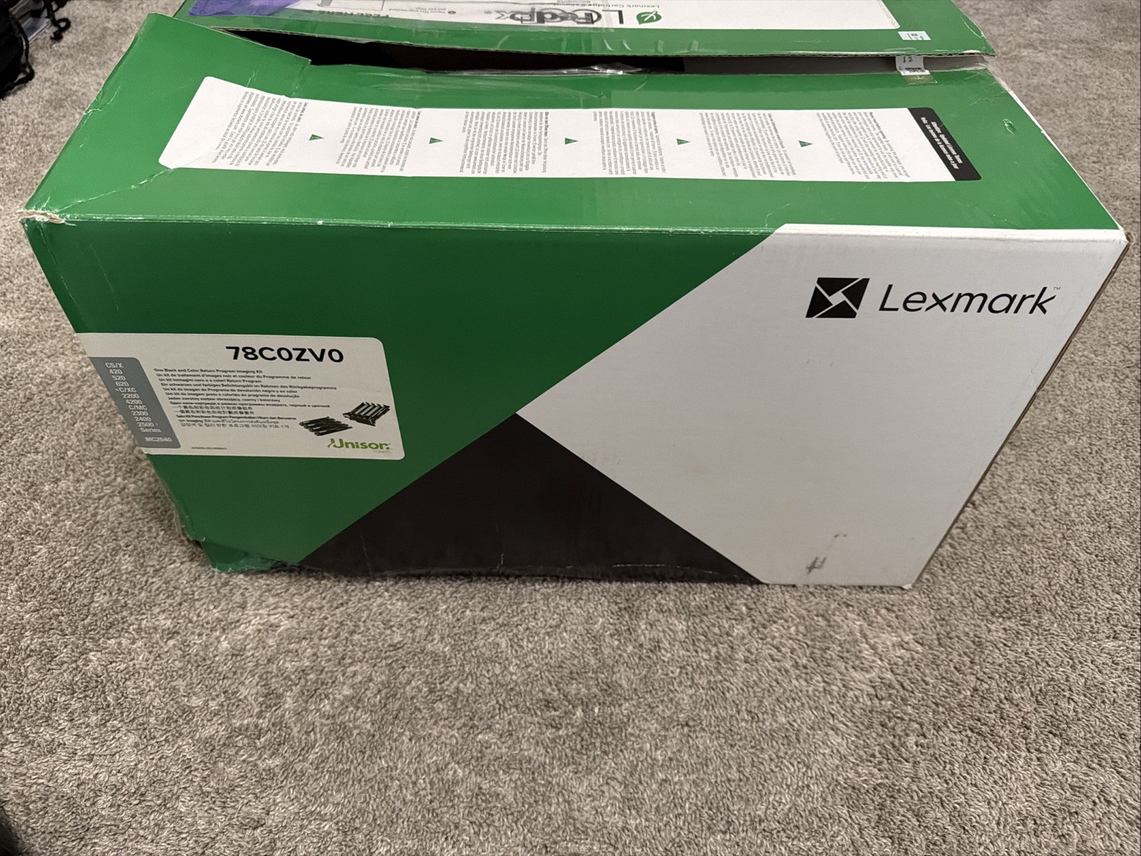 GENUINE LEXMARK 78C0ZV0 - BLACK & COLOR IMAGING KIT - OPEN BOX, SEALED BAG