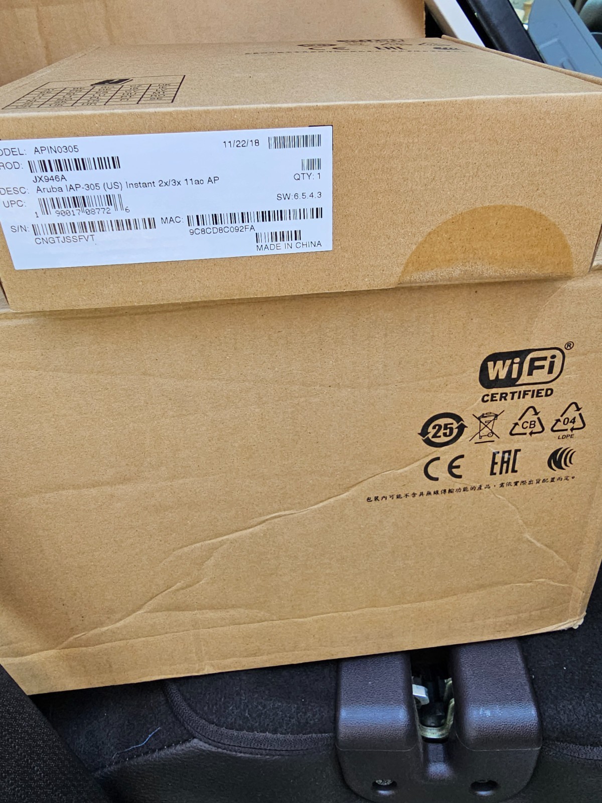Aruba AP-305 Dual Radio 802.11ac MU-MIMO Access Point (JX936A)