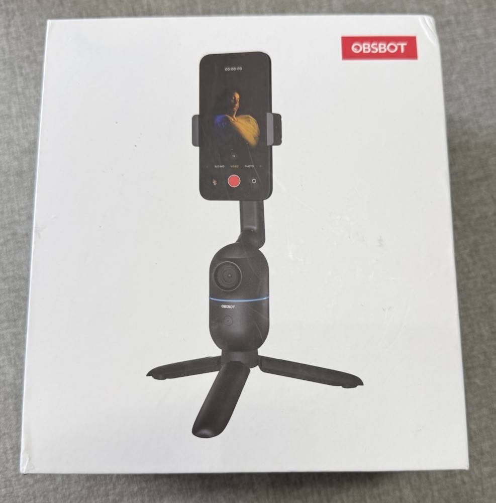 OBSBOT Me AI-Powered Phone Mount, Auto-Tracking with Wide-Angle Sensing Camera