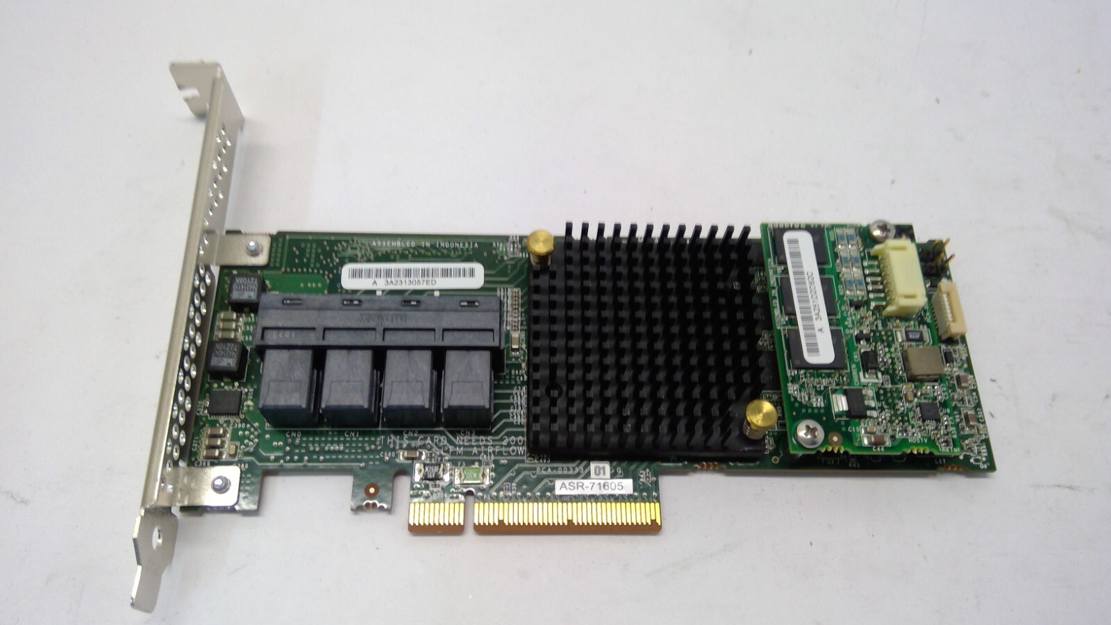 Adaptec ASR-71605 1G w/Cache DDR3 SATA/SAS 16 Port 6Gb/s PCIe High profile
