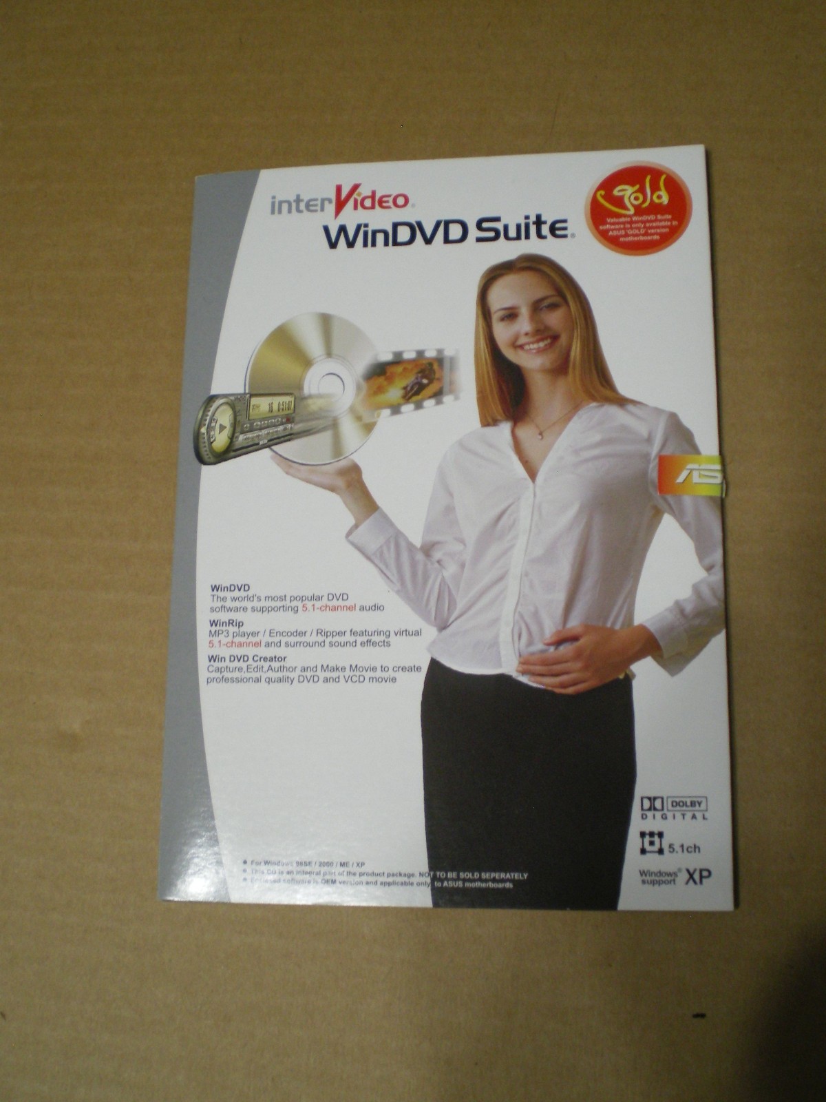 ASUS cdrom InterVideo WinDVD Suite Gold includes WinRip & Win DVD Creator