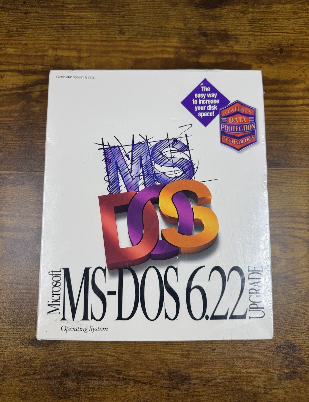 Vintage Microsoft MS-DOS 6.22 Upgrade 3.5" Floppy Disks New Sealed Retail Box