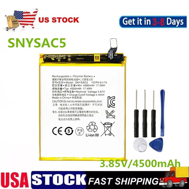 Replacement SNYSAC5 4500mAh Battery For Sony Xperia 10 III XQ-BT52 XQBT52
