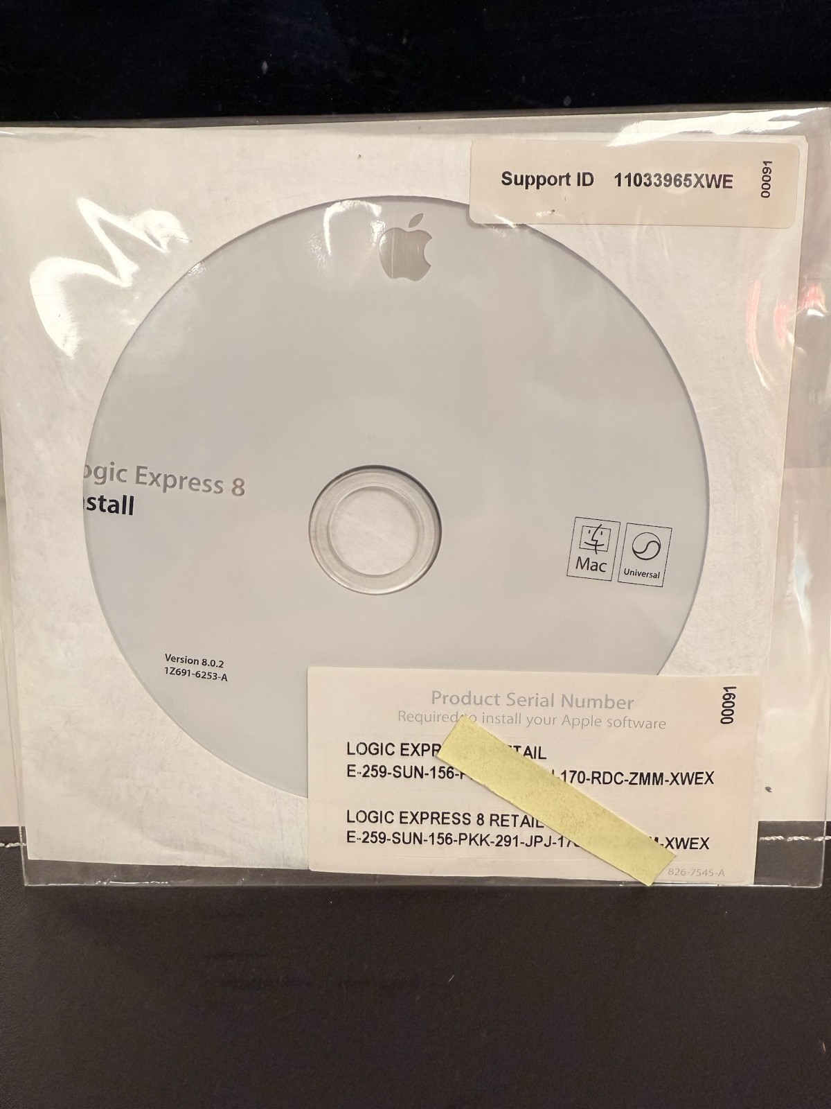 Apple Logic Express 8 Music Editing Composing for Intel-based Mac CIB w Key