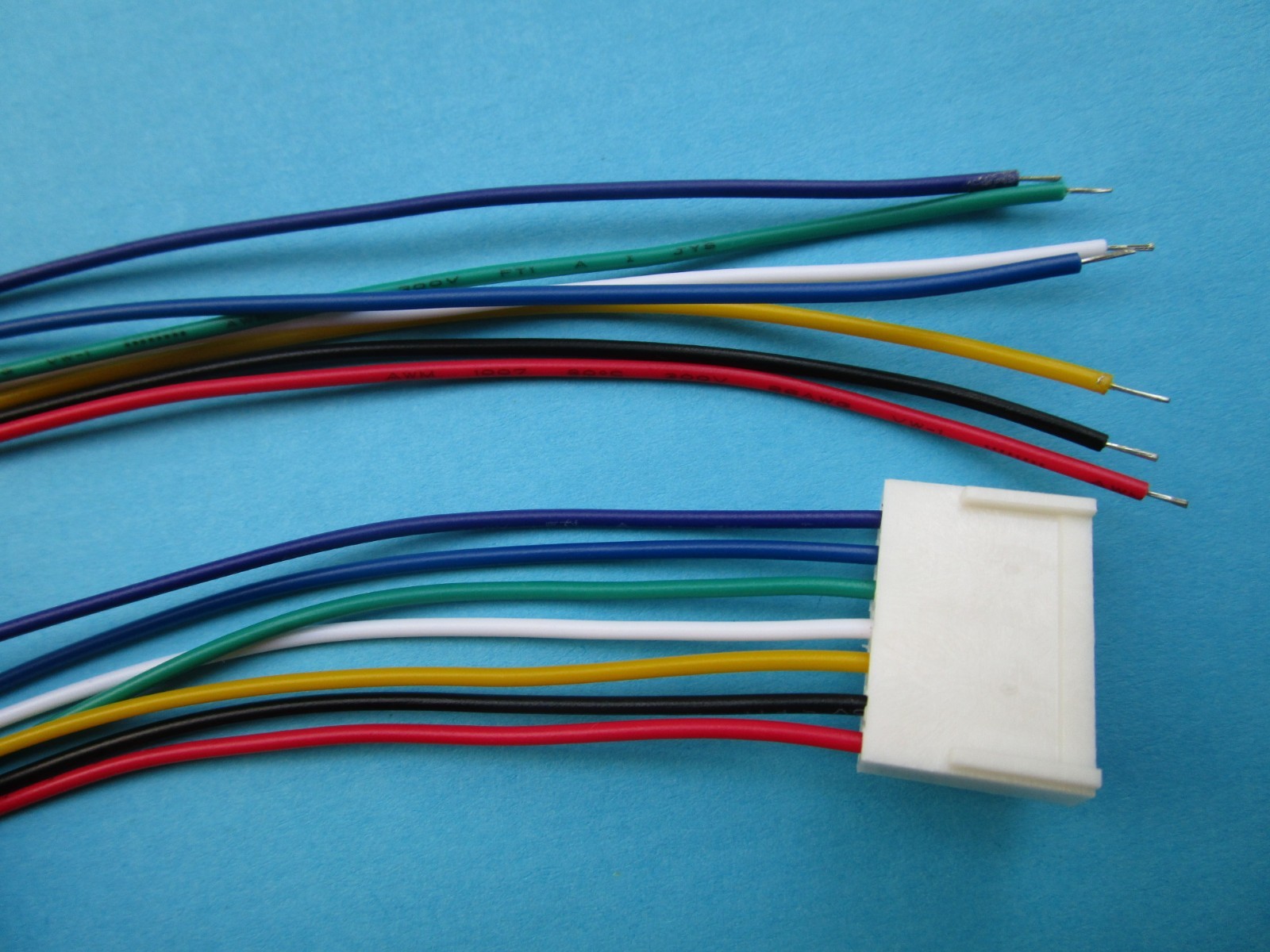 10 pcs 2510 Pitch 2.54mm 7 Pin Female Connector with 26AWG 300mm Leads Cable New