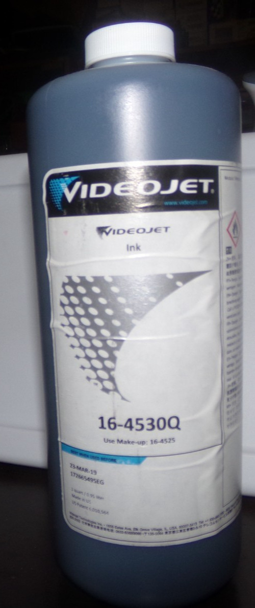VIDEOJET INK 16-4530Q  BLACK QUART  SEALED