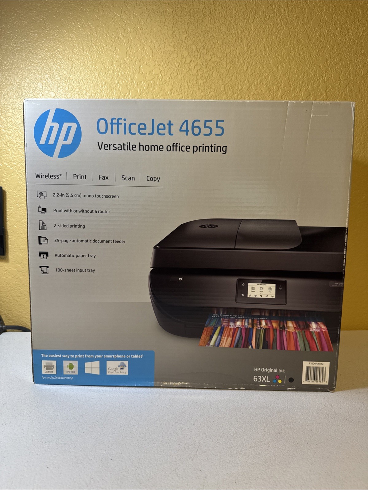HP Officejet 4655 All-In-One Wireless Printer - Black Brand New Sealed *READ