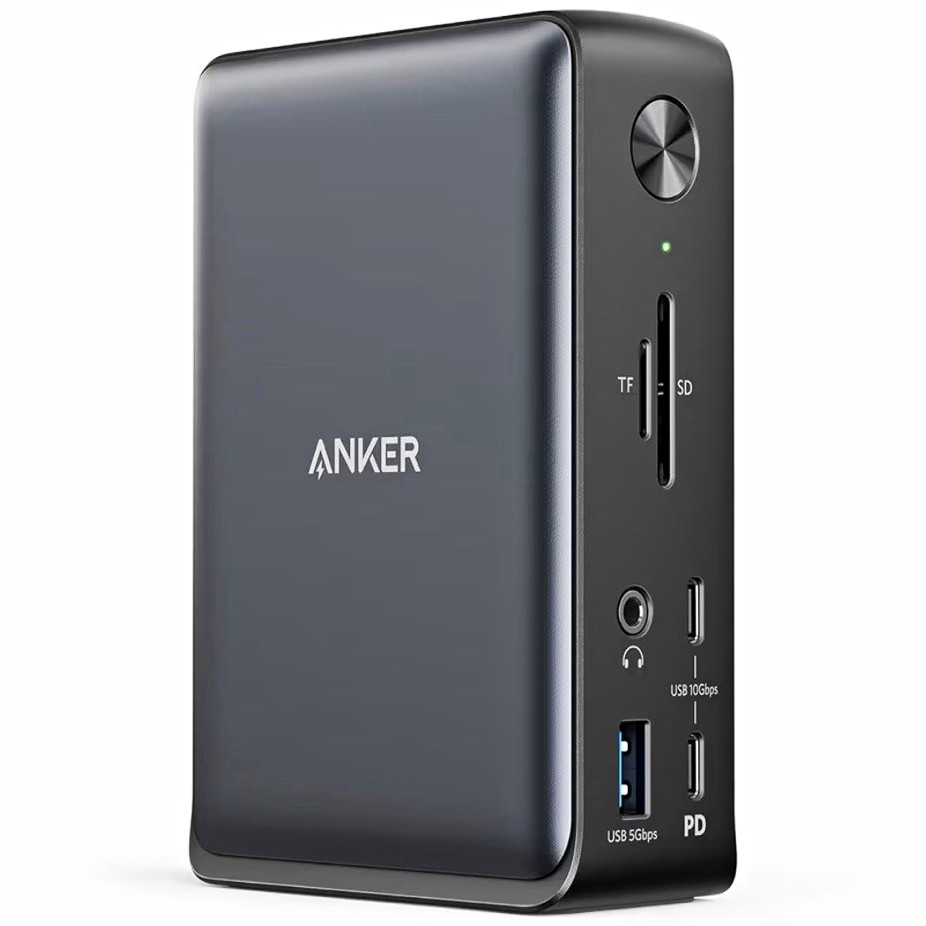 Anker PowerExpand 13-in-1 USB-C Dock HDMI DP Ethernet Card Reader Gray A8392
