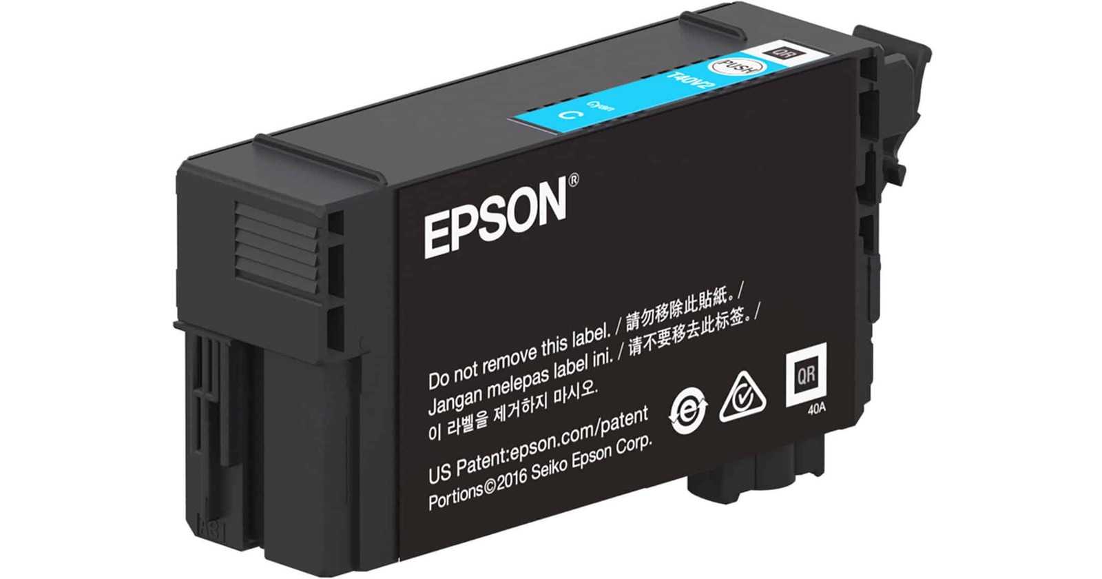 Epson T40V UltraChrome XD2 Standard-Capacity 26 mL Cyan Ink Cartridge [T40V220]