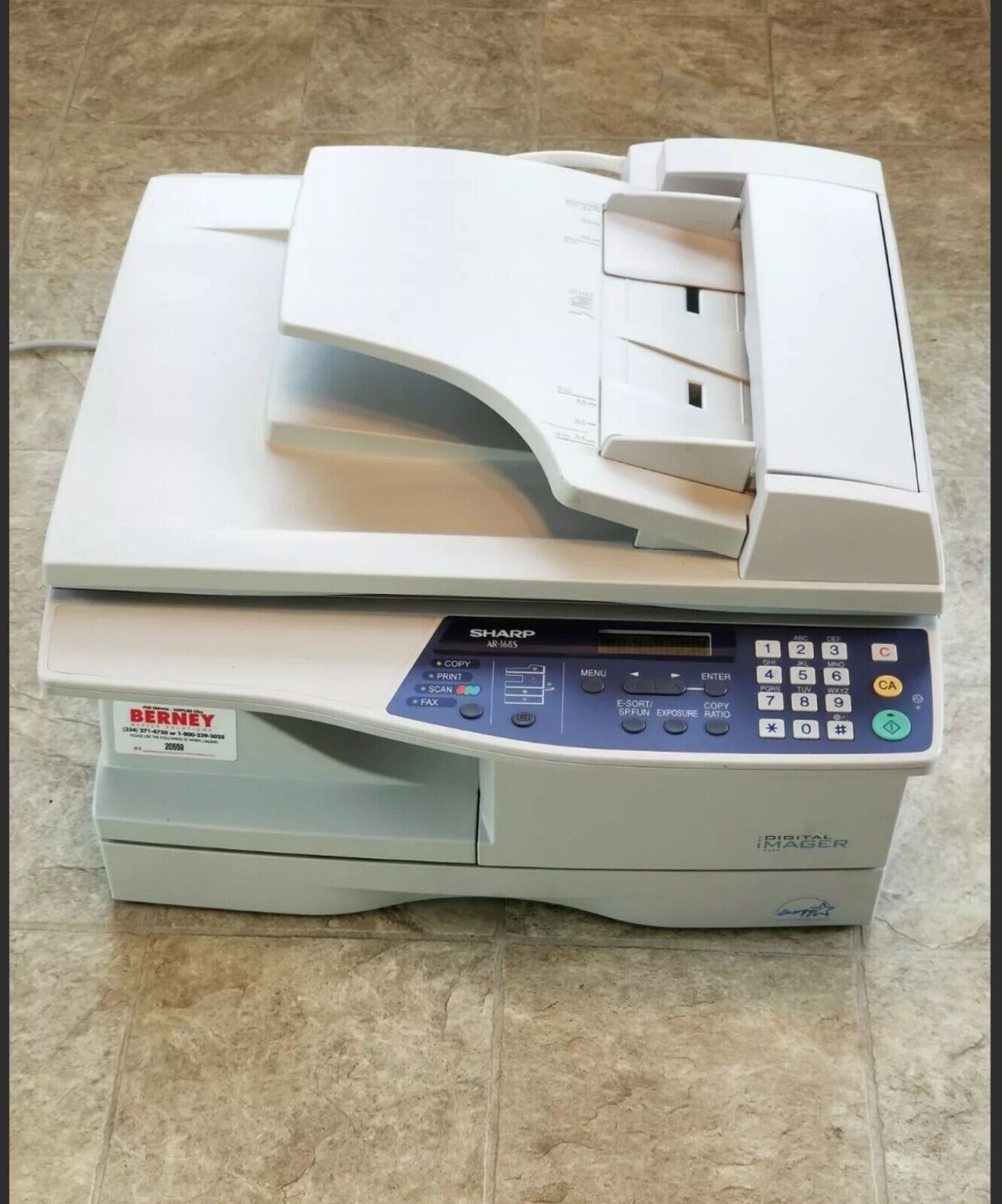 SHARP AR-168S ALL-IN-ONE LASER PRINTER FULLY FUNCTIONAL VERY CLEAN SEE PICTURES