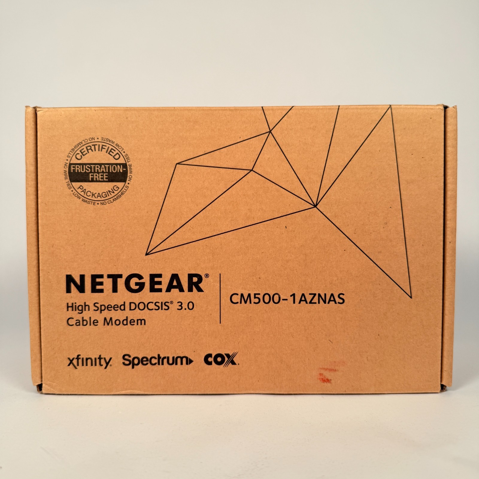 NETGEAR CM500-1AZNAS 16x4 DOCSIS 3.0 680 Mbps High Speed Cable Modem - Black