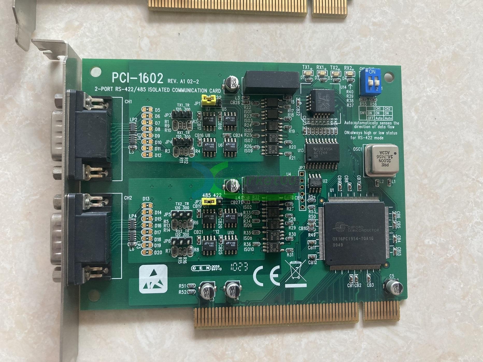 1PC USED for Advantech PCI-1602 2-PORT RS-422/485 REV.A1 Card
