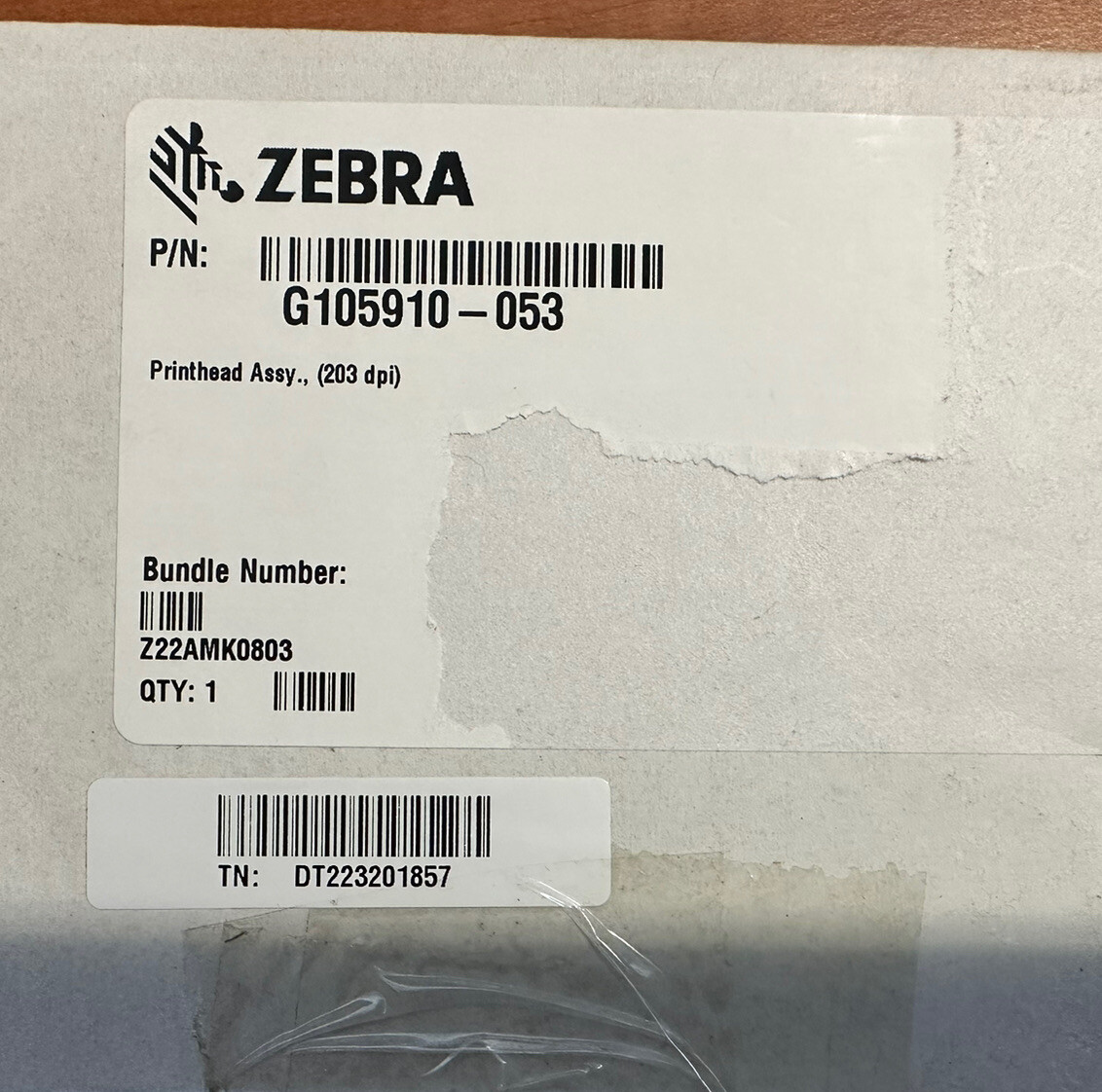 Genuine Brand New ZEBRA GC420T PRINTHEAD (203DPI) - G105910-053