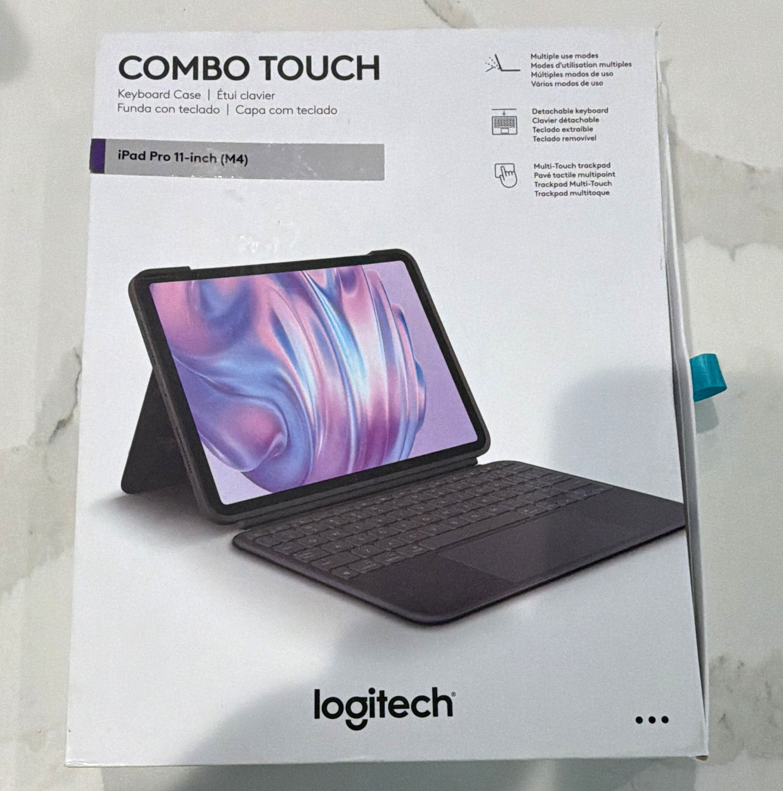 Logitech Combo Touch Black Keyboard Folio for iPad Pro 11" (M4) - New, Open Box