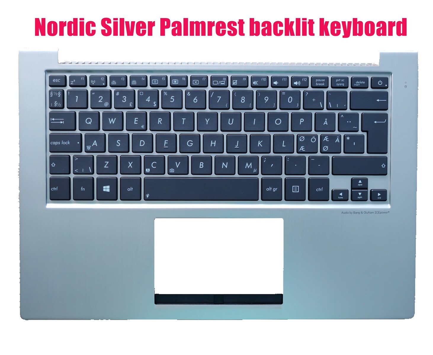Nordic Palmrest backlit keyboard for Asus UX32A UX32V UX32VD 90R-NP01K1M80Y