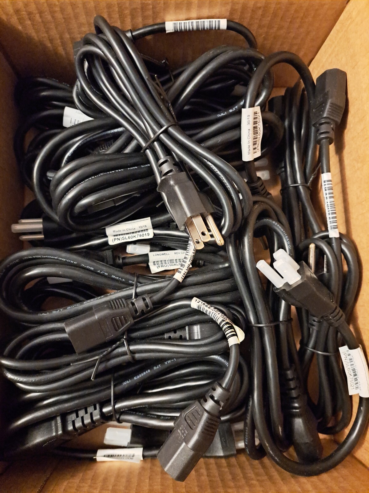 HP 6ft Standard Printer Computer Power Supply Cable. LOT OF 15. #C178