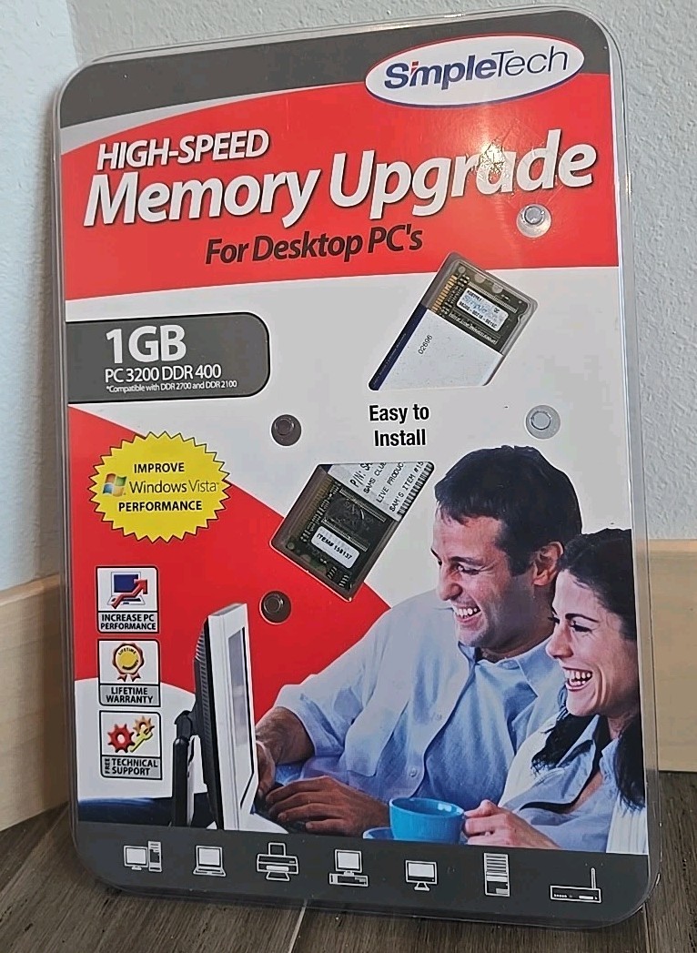 SimpleTech High-Speed Memory Upgrade For Desktop PC’S 1 GB