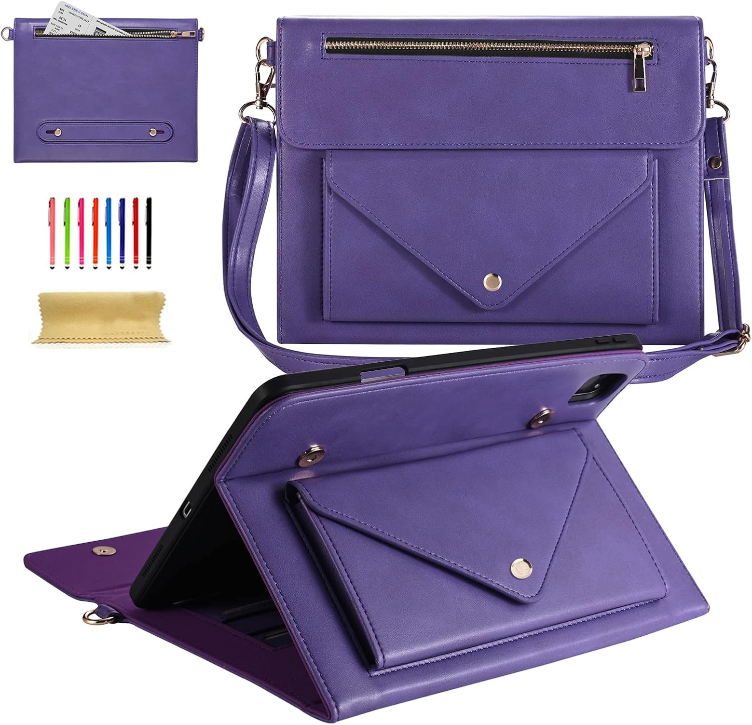 Business Case for Ipad Pro 11 Inch, Ipad Air 11 Inch, PU Leather Flip Stand Cove