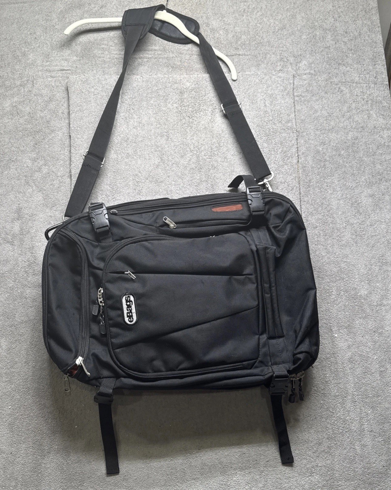 ebags professional slim laptop Black backpack Convertible Carry On Expandable