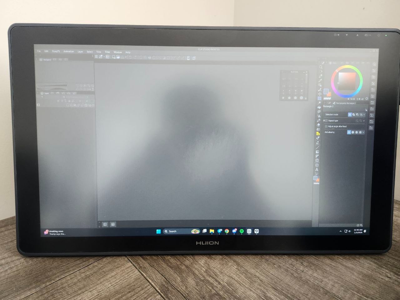 Huion Kamvas 22 Graphics Drawing Tablet - Dial Pad - Extra Cable