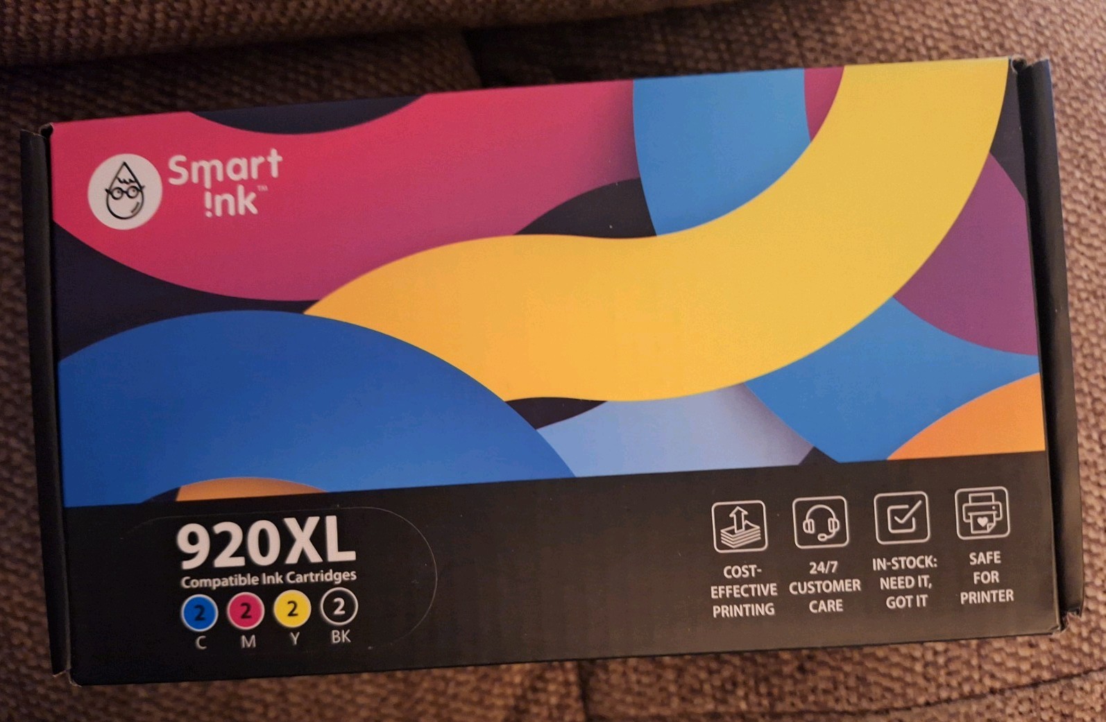 Smart Ink 902XL Ink Cartridges 4 Pack CMYK Compatible HP New Sealed