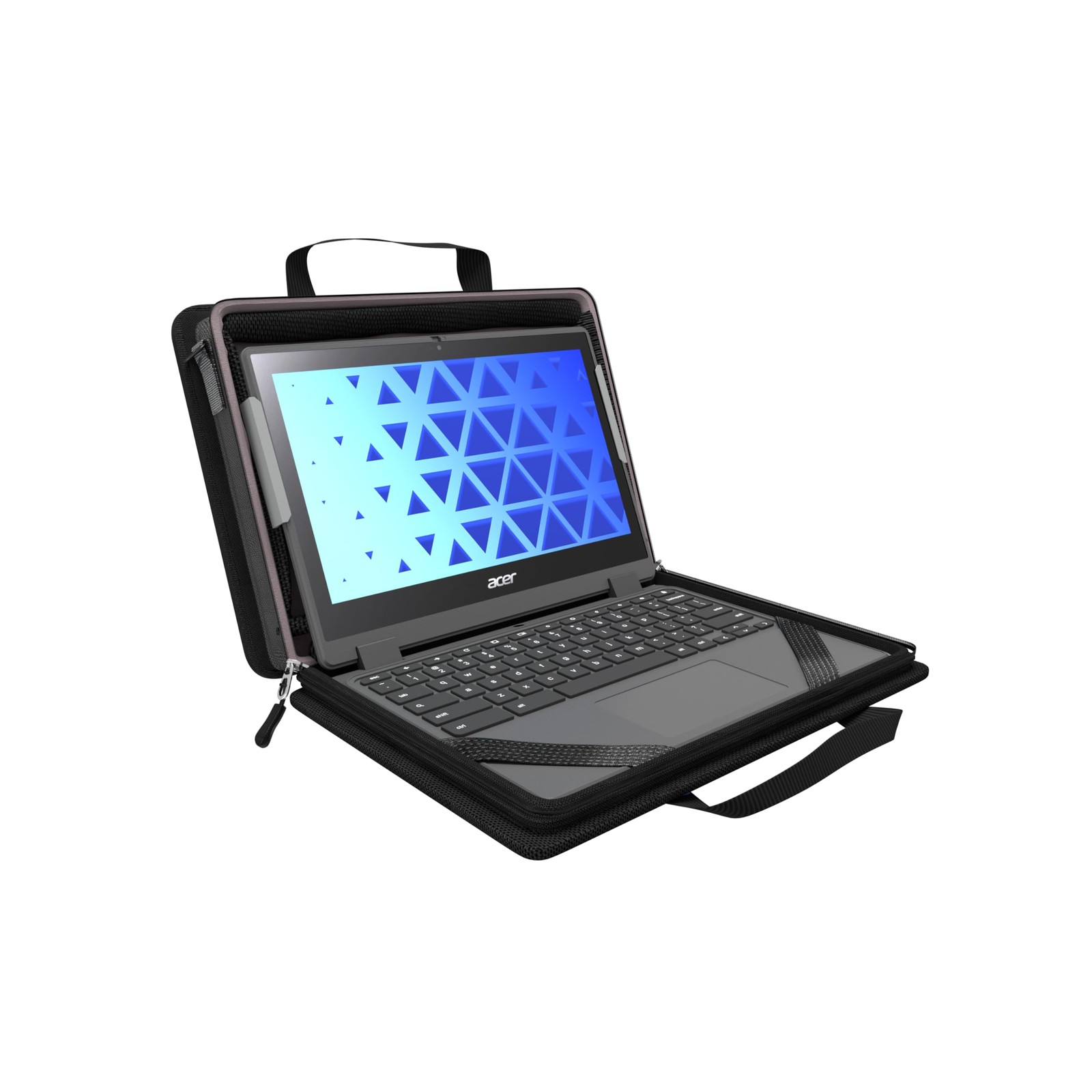 MAXCases Explorer 5 Work-in 11 Inch Laptop Case, Black, with 11 Inch, Black