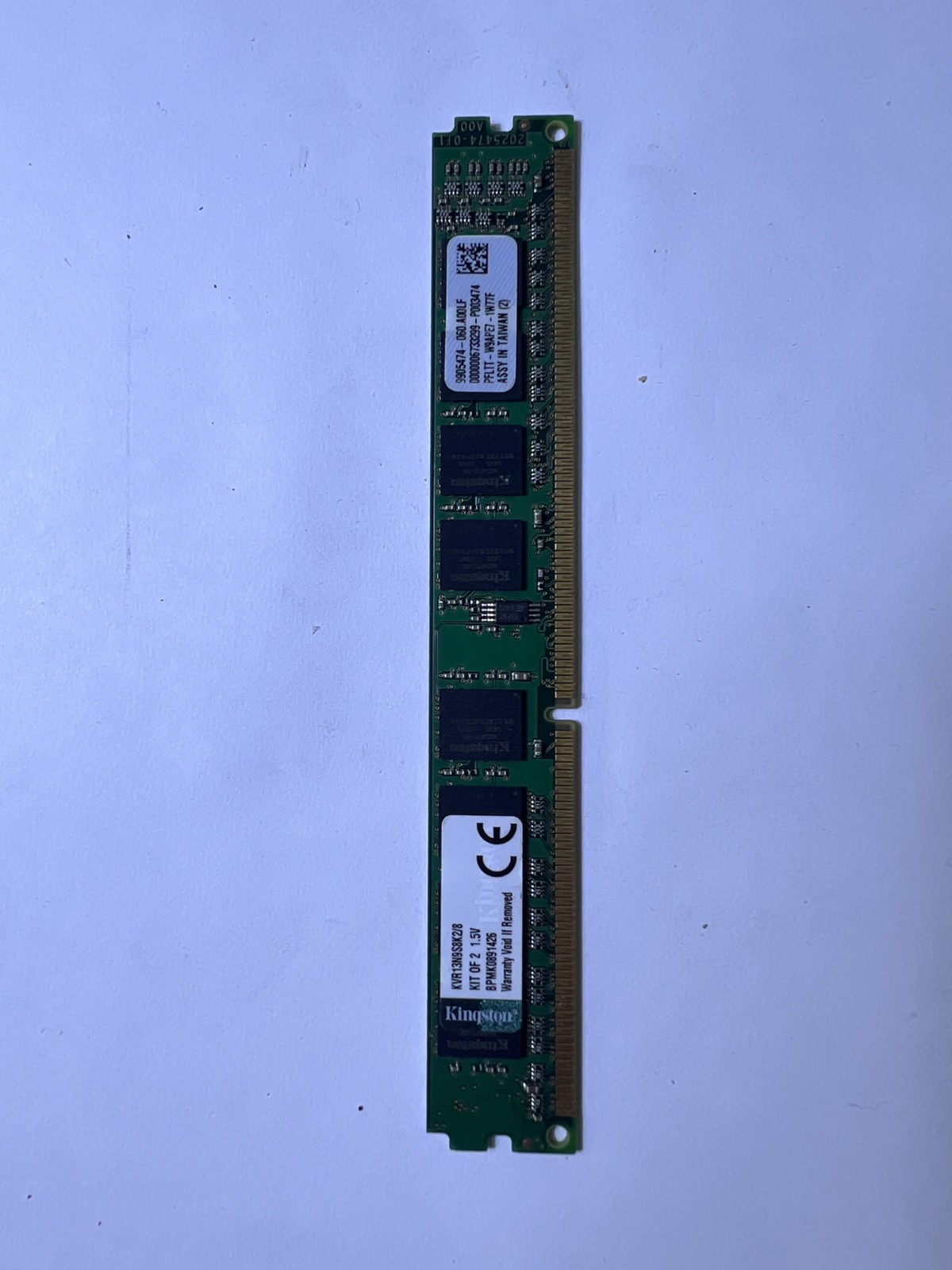 Kingston Technology KVR13N9S8/4 Memory Module, 4GB, 1333 MHz, 240-Pin  DIMM 1.5V
