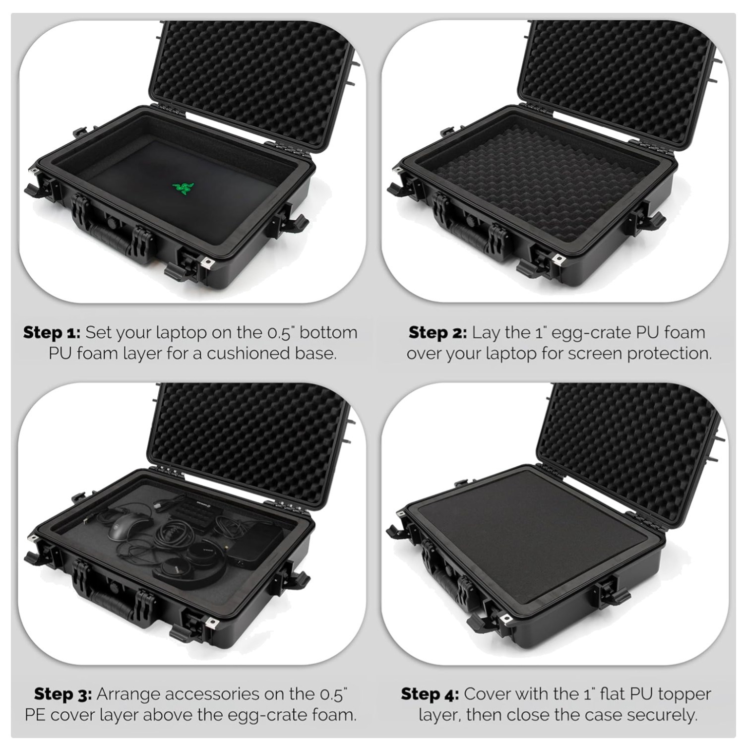 Ultimate Protection Hard Case for 15.6-17.3" Gaming Laptops