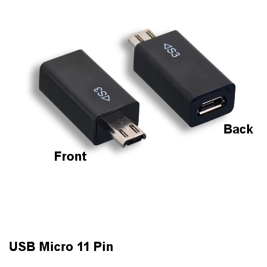 Kentek USB Micro 5 Pin Female to Micro 11 Pin Male Converter for Samsung Galaxy