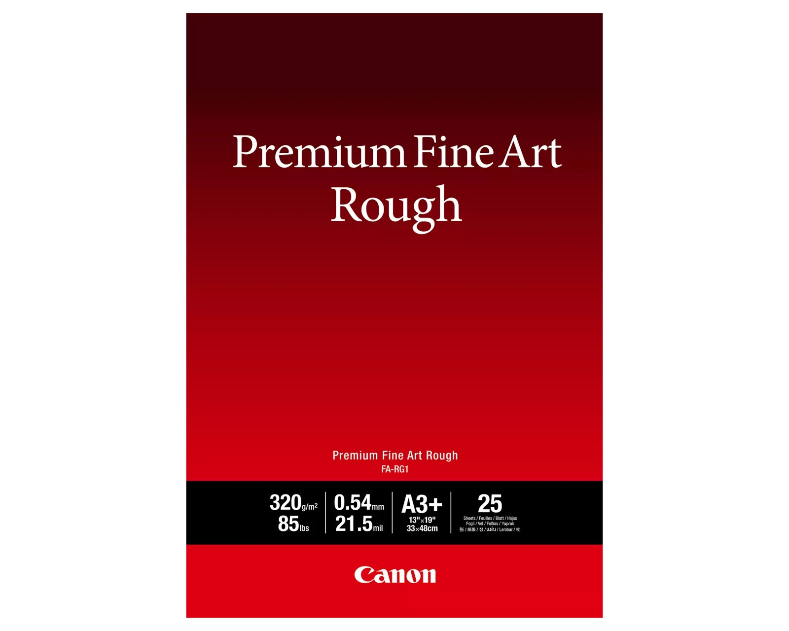 LOT OF 2 BOXES Canon Premium Fine Art Rough Photo Paper (13 x 19", 25 Sheets)