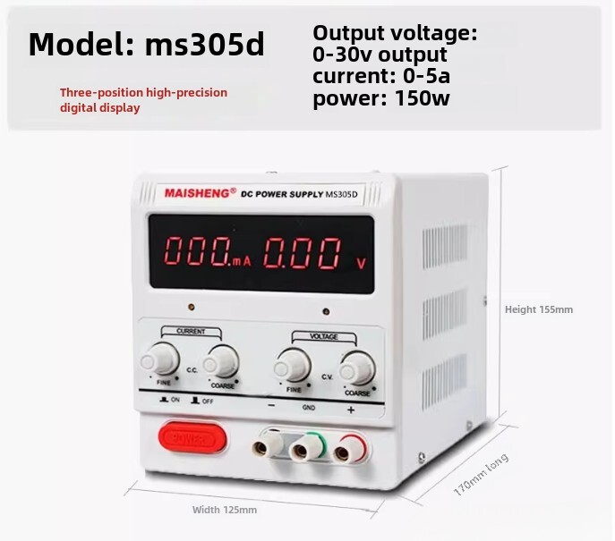 Adjustable Regulated Power Supply 30v5a30V10A DC Test Constant Voltage Source