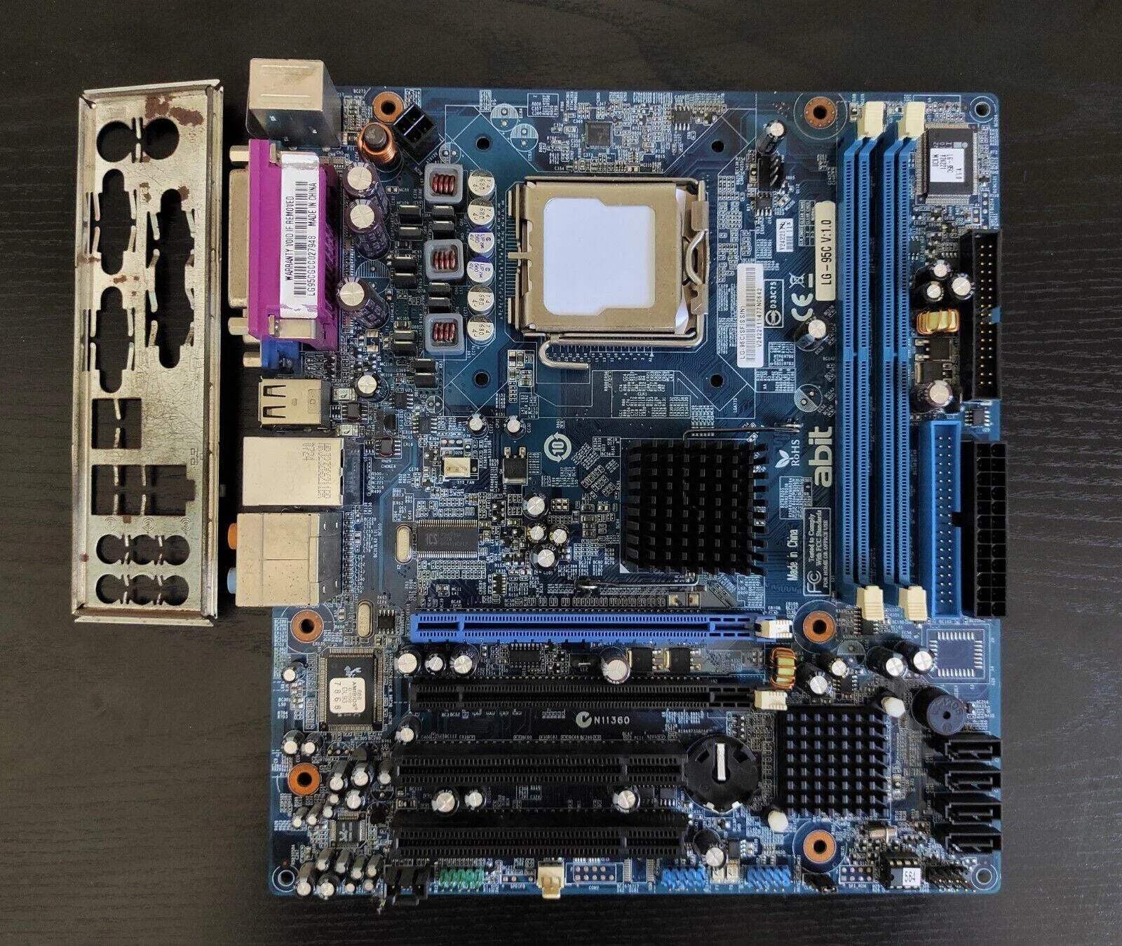 Abit LG-95C Socket 775 mATX Motherboard DDR2 PCIe x16 PCI SATA Intel 945GC