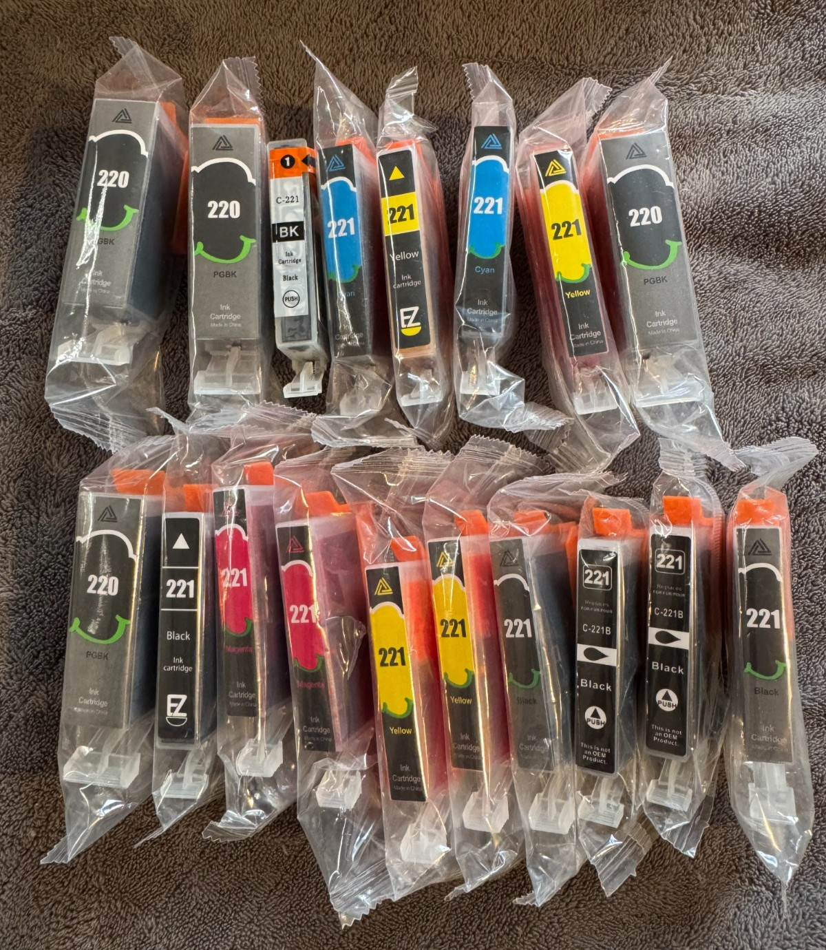 Open Box EZink Black & Color Printer Ink Cartridges For Canon 18 Total EX 2/2026