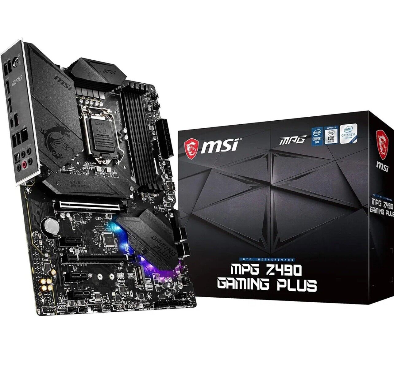 MSI MPG Z490 Gaming Plus Gaming Motherboard (ATX, 10th Gen Intel Core, LGA 1200)