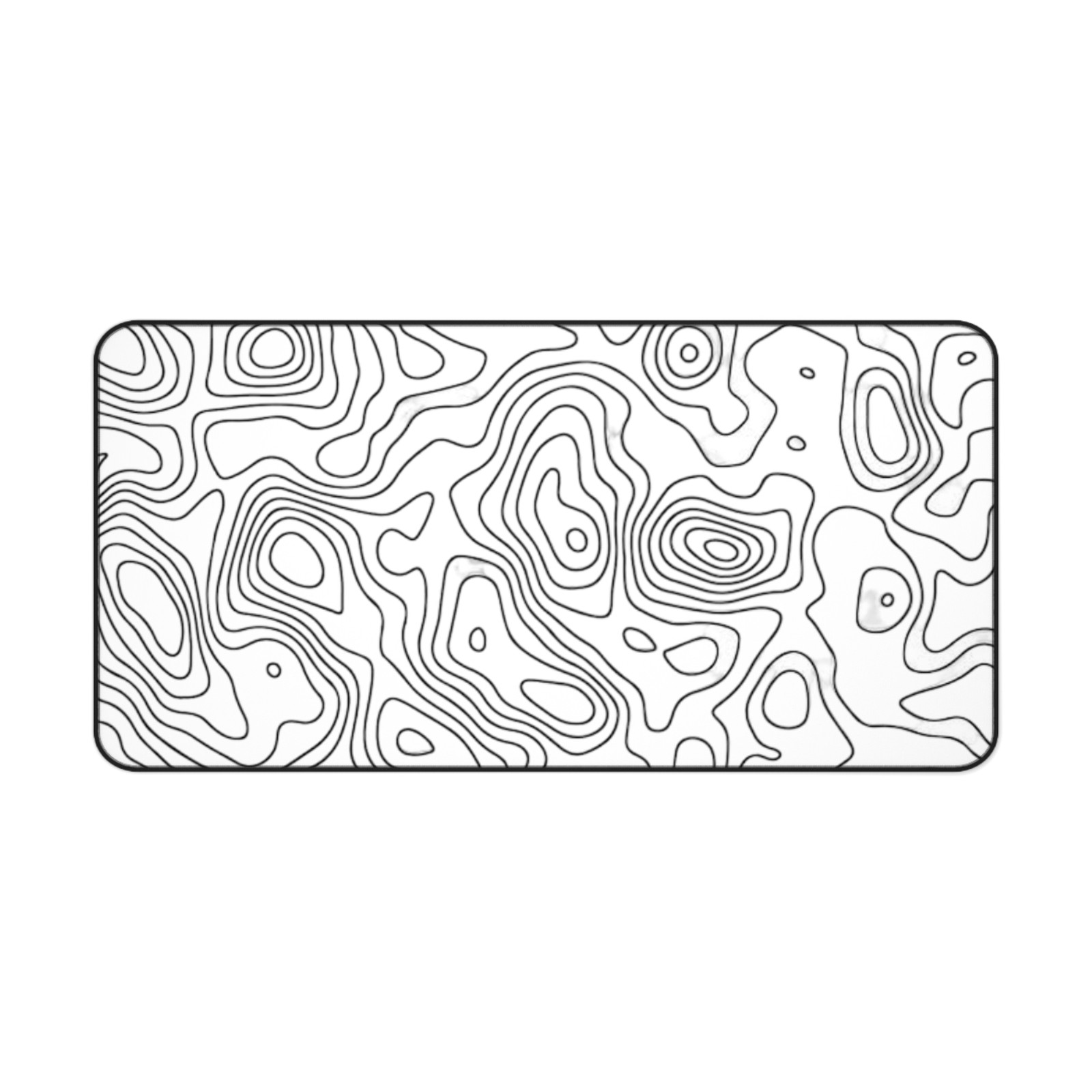 Topographic Line Art Desk Mat | Mousepad