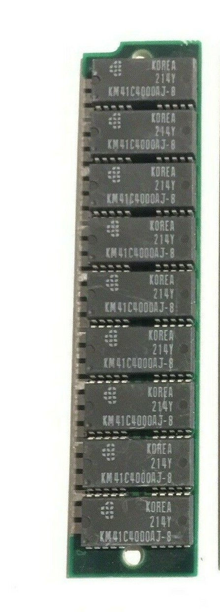 4MB 30Pin 1pc 4MB Total Memory 9 Chip SIMM IBM PC RAM 286 386 486 AT XT  G1N